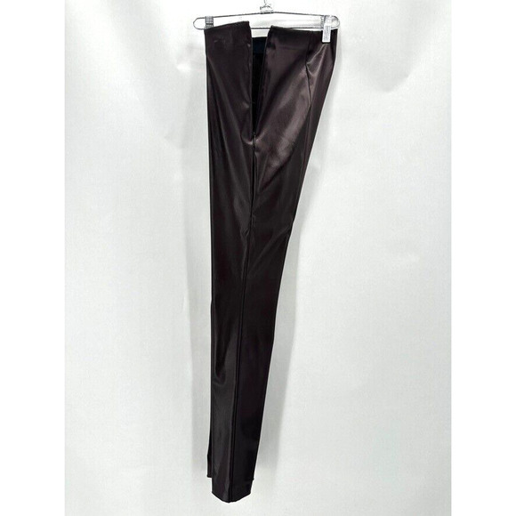 Theory NP Chintz Skinny Legging Stretch Ankle‎ Zip Size 6 Brown Preppy Date Glam - Picture 9 of 12